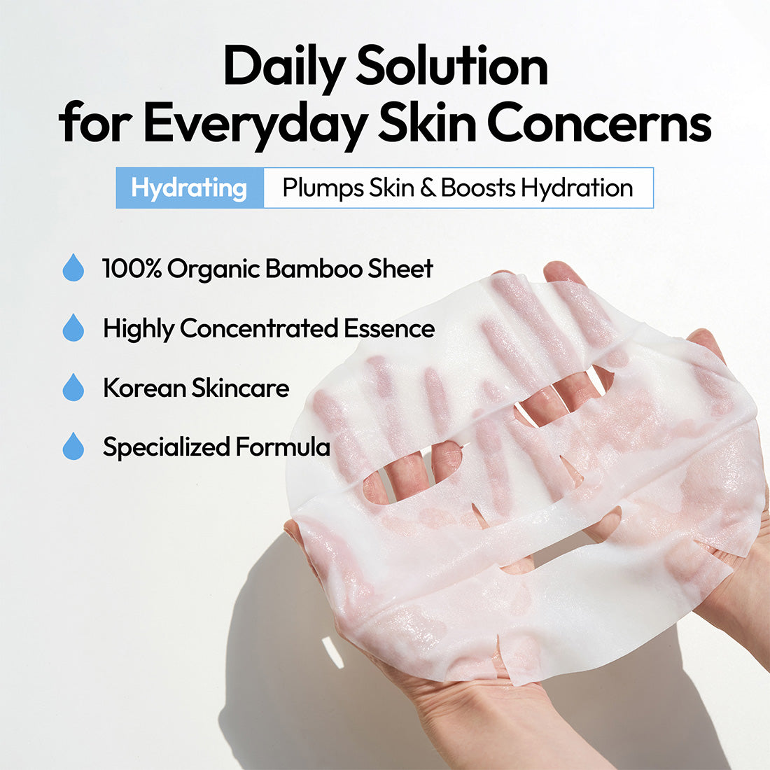Hydrating Daily Solution Niacinamide Rice Water Honey Facial Mask Sheet (6 Masks)