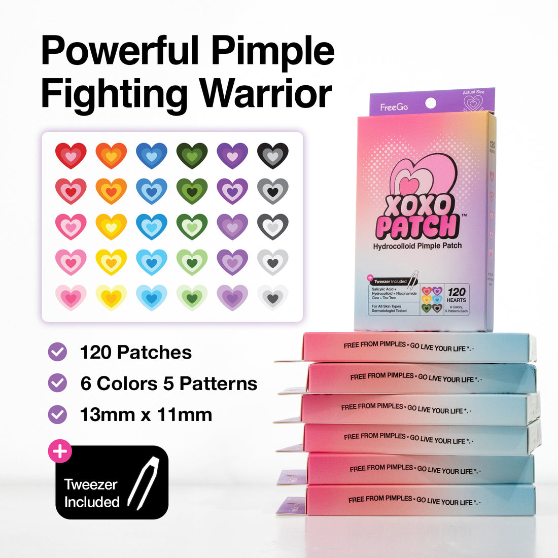 XOXO Hydrocolloid Pimple Patch (120 Counts)