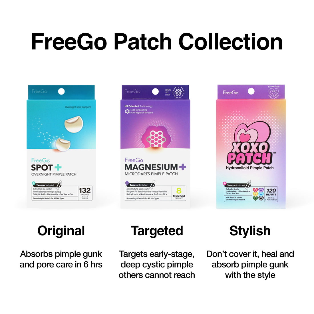 XOXO Hydrocolloid Pimple Patch (120 Counts)