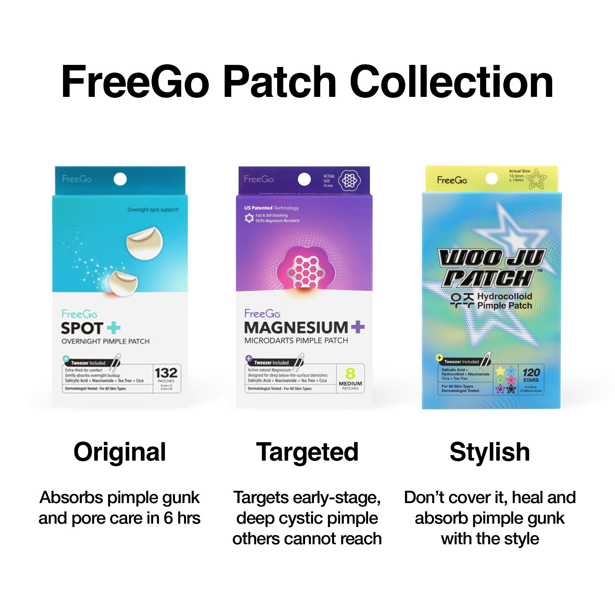 WOO JU Hydrocolloid Pimple Patch (120 Counts)