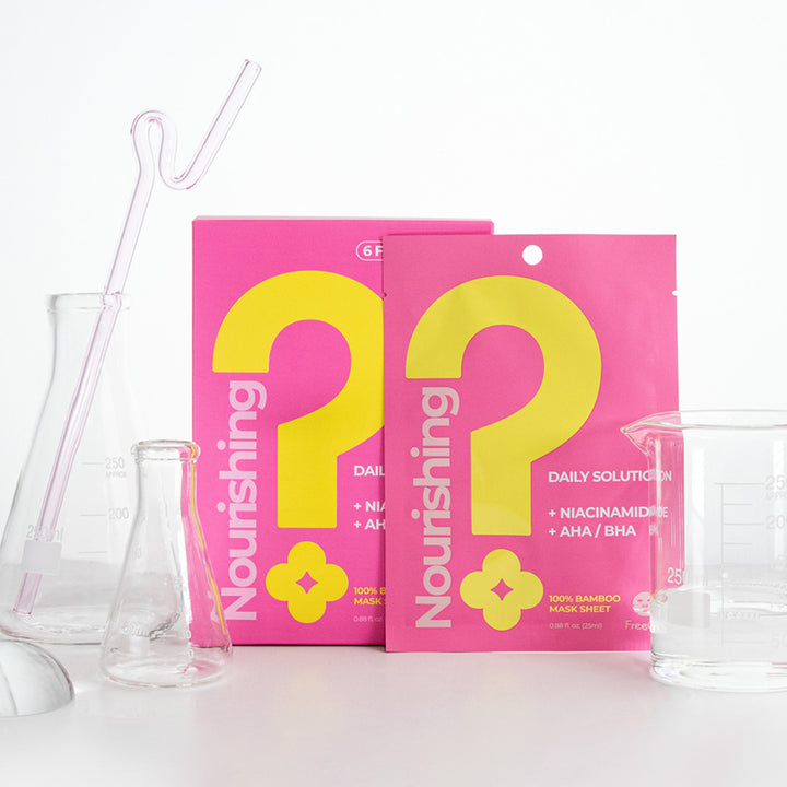 Nourishing Daily Solution Niacinamide AHA/BHA Facial Mask Sheet (6 Masks)