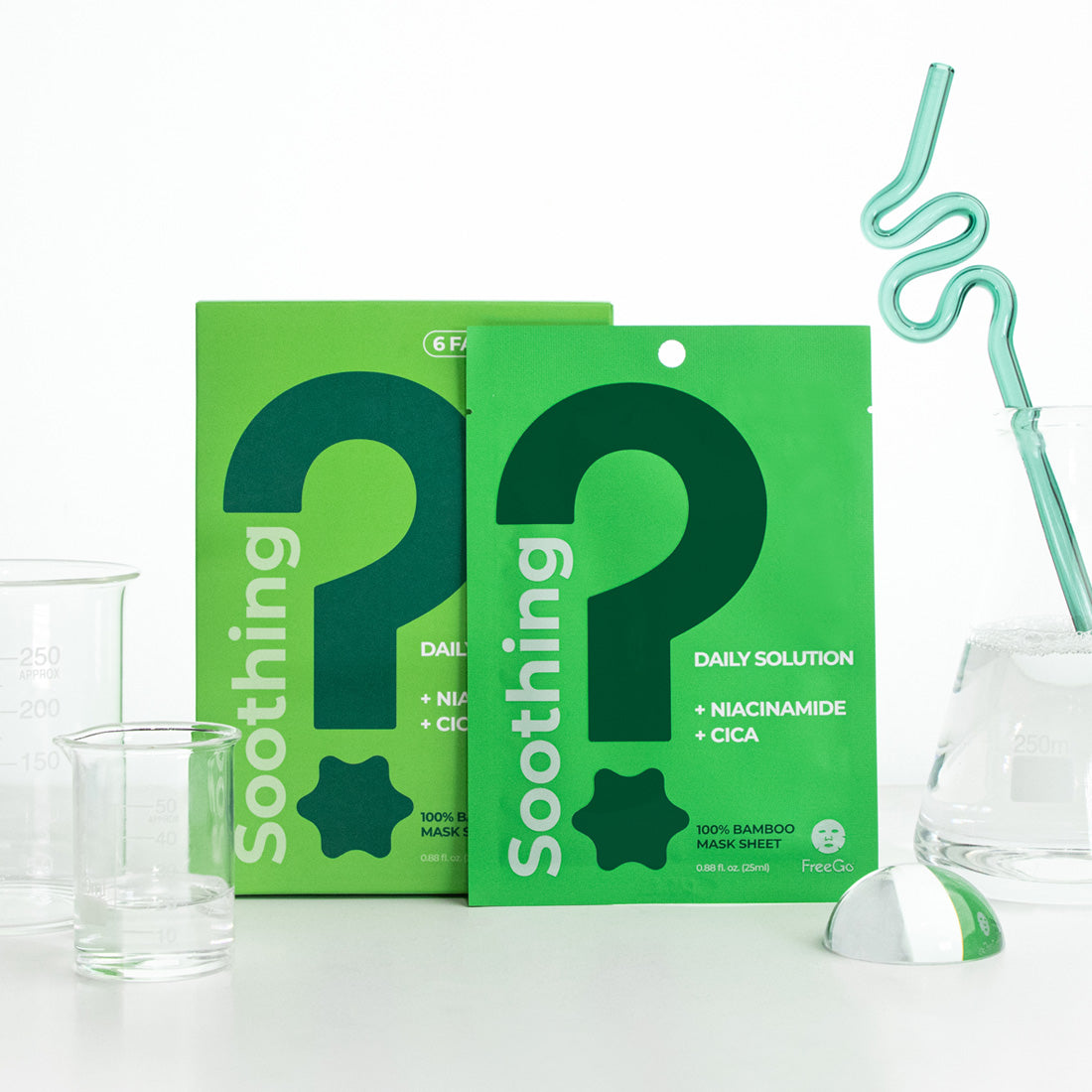 Soothing Daily Solution Niacinamide Cica Facial Mask Sheet (6 Masks)