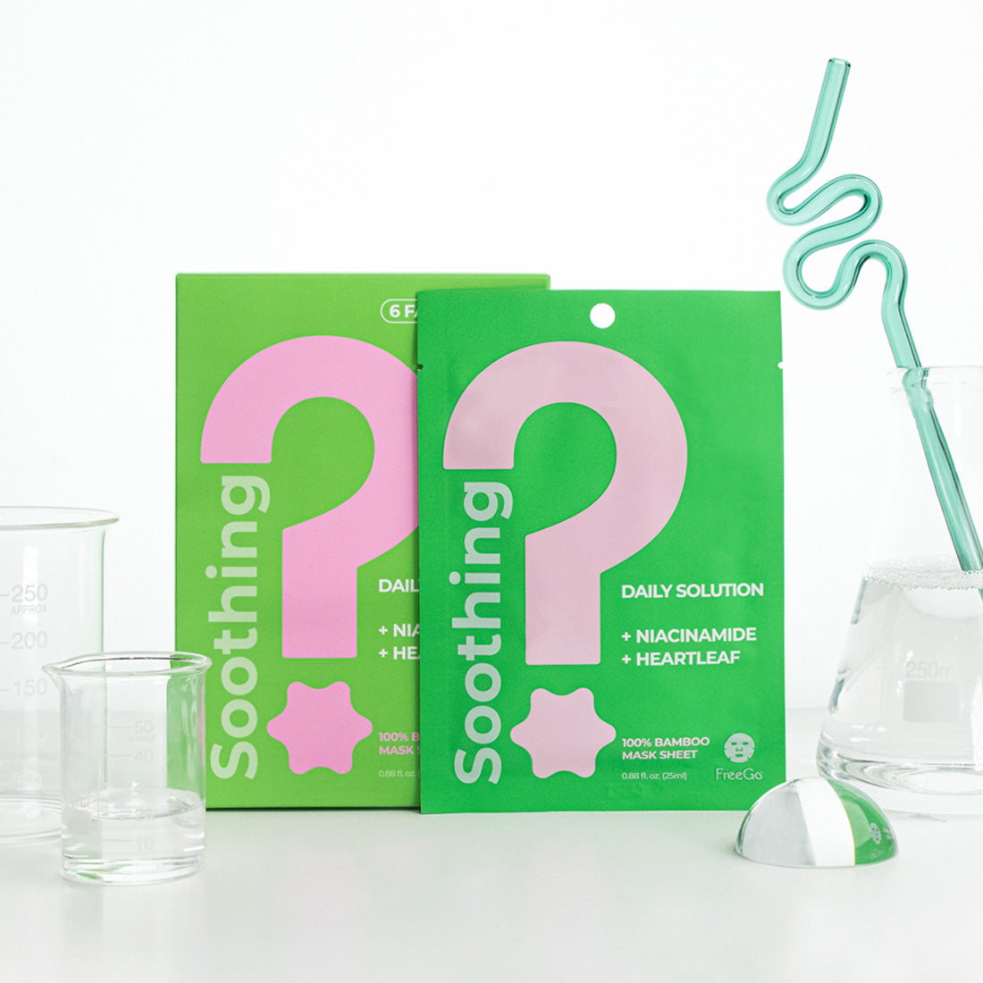 Soothing Daily Solution Niacinamide Heartleaf Facial Mask Sheet (6 Masks)