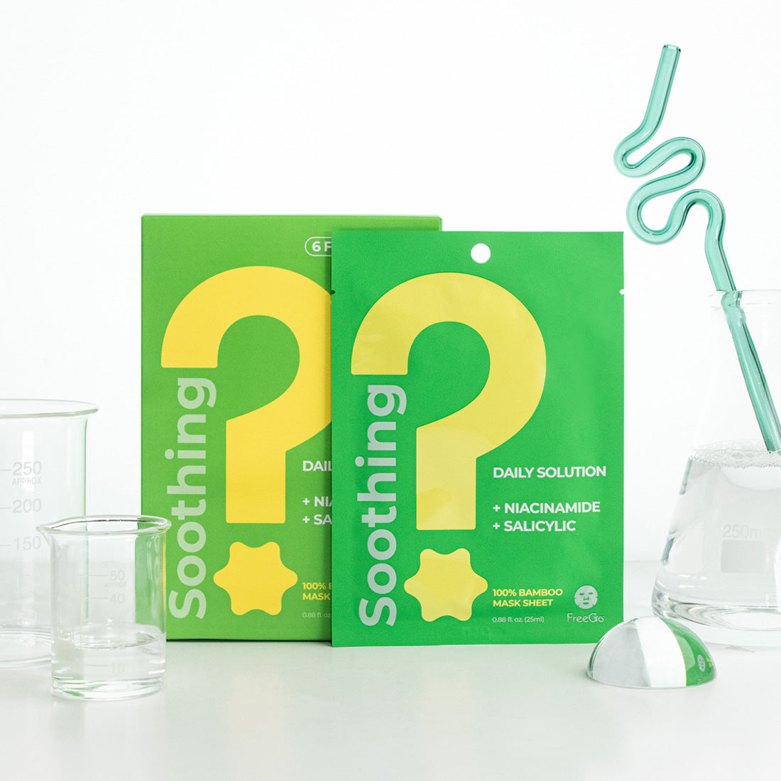 Soothing Daily Solution Niacinamide Salicylic Acid Facial Mask Sheet (6 Masks)