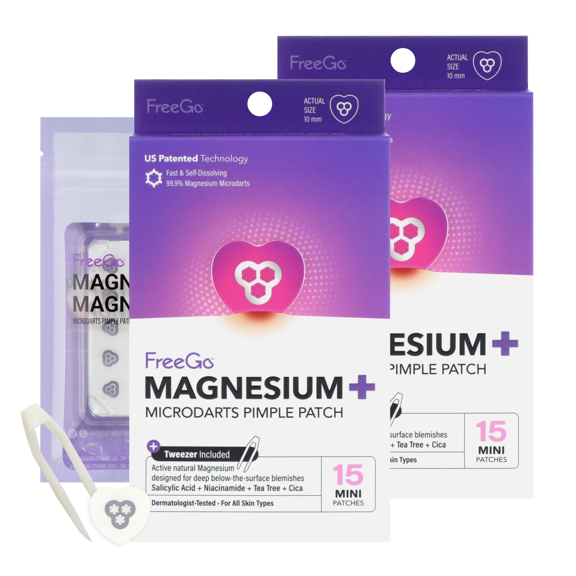 Magnesium+ Microdarts Pimple Patch (Mini) 2 Pack Bundle