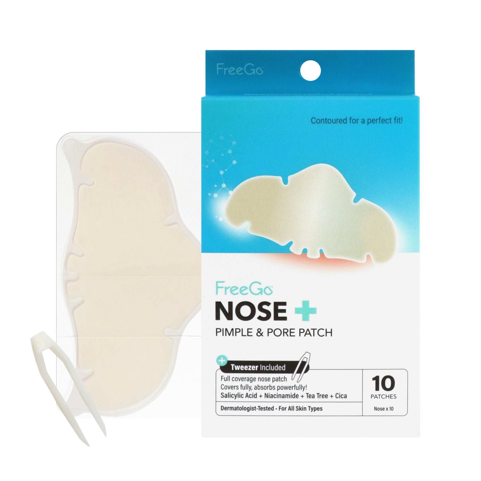 Nose+ Hydrocolloid Pimple & Pore Patch (10 Counts)