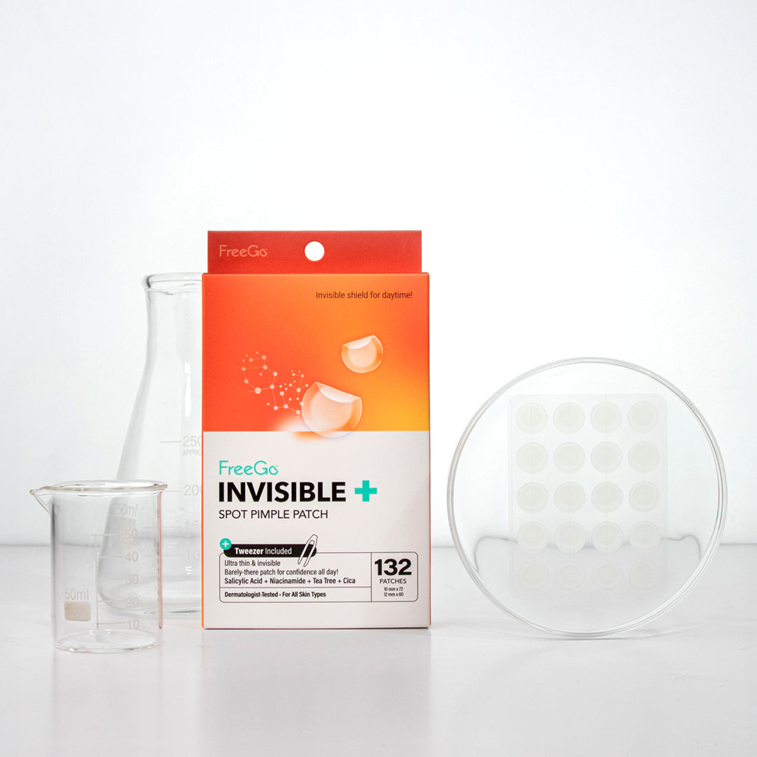 Invisible+ Hydrocolloid Spot Pimple Patch (132 Counts)