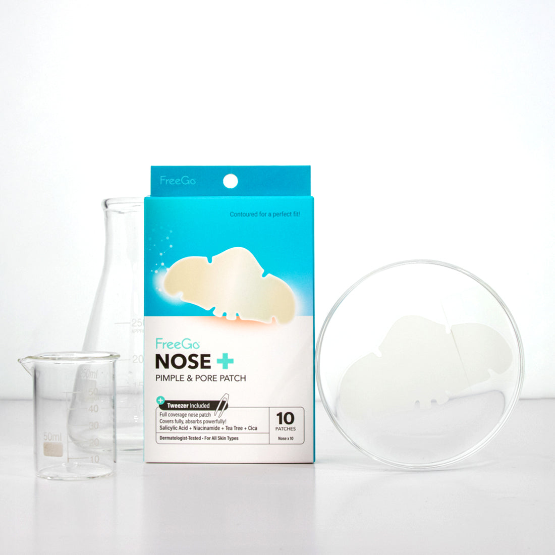 Nose+ Hydrocolloid Pimple & Pore Patch (10 Counts)