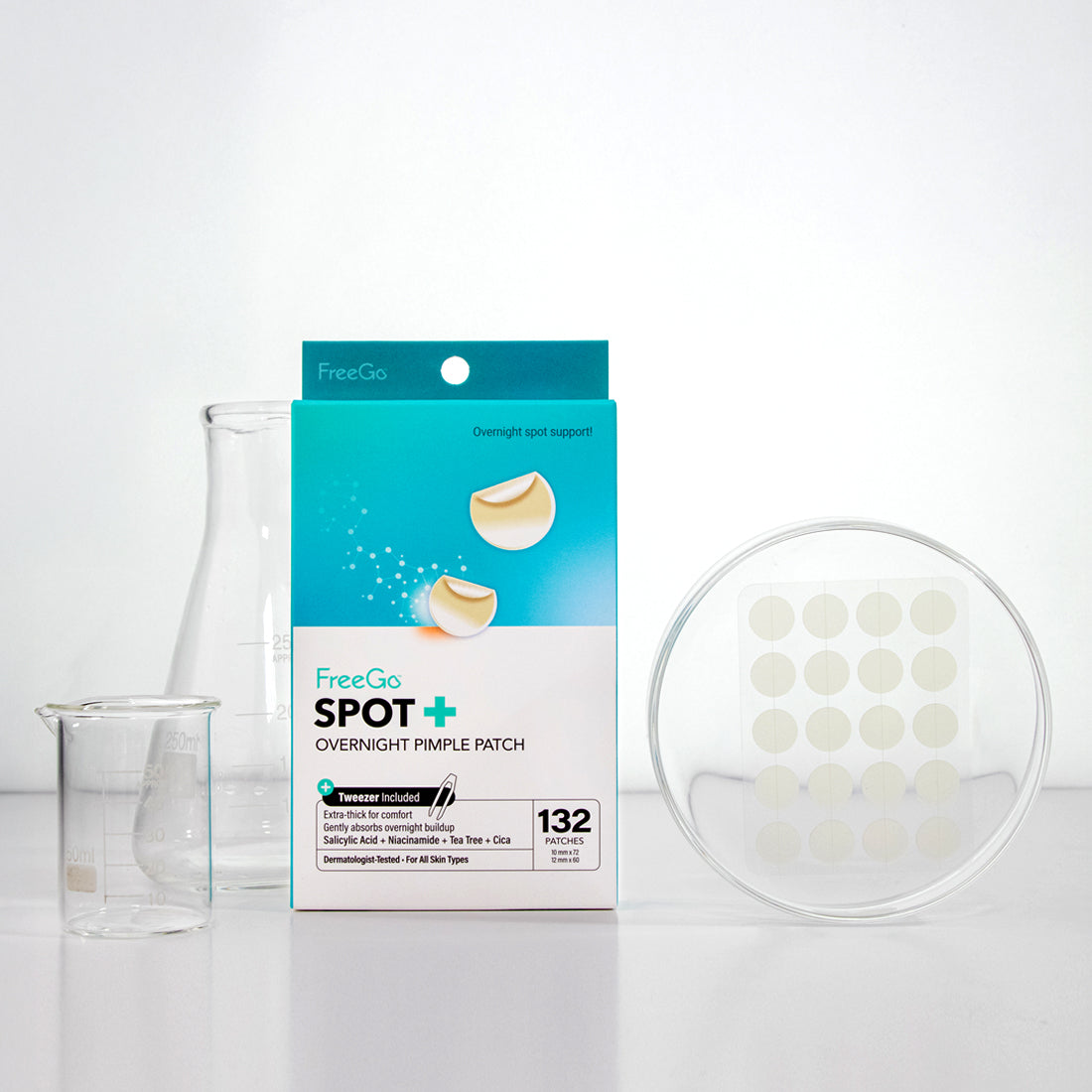 Spot+ Hydrocolloid Overnight Pimple Patch (132 Counts)