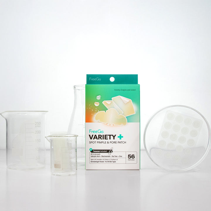 Variety+ Hydrocolloid Spot Pimple & Pore Patch (56 Counts)