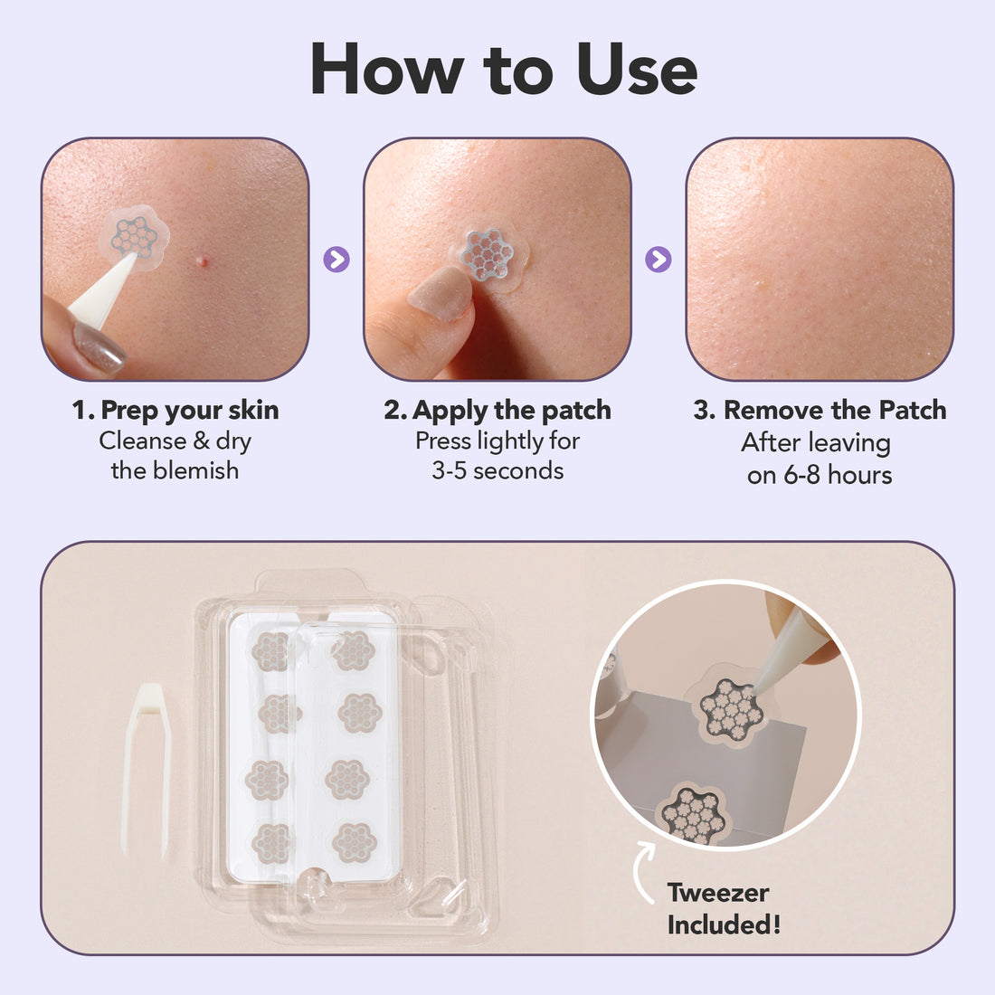 Mini Size Magnesium+ Microdarts Pimple Patch (15 Counts)