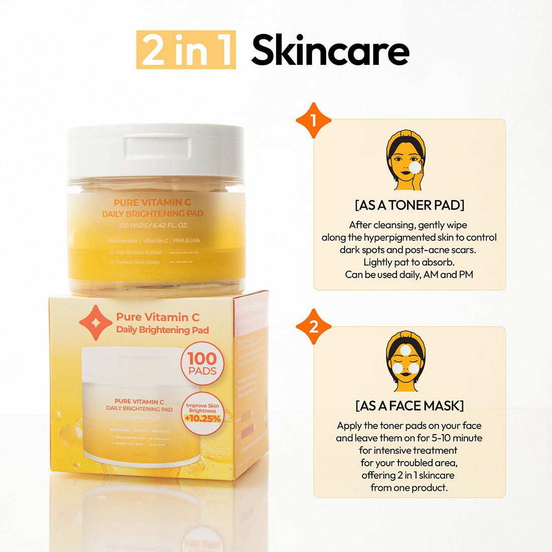Pure Vitamin C Daily Brightening Pad (100 Pads)