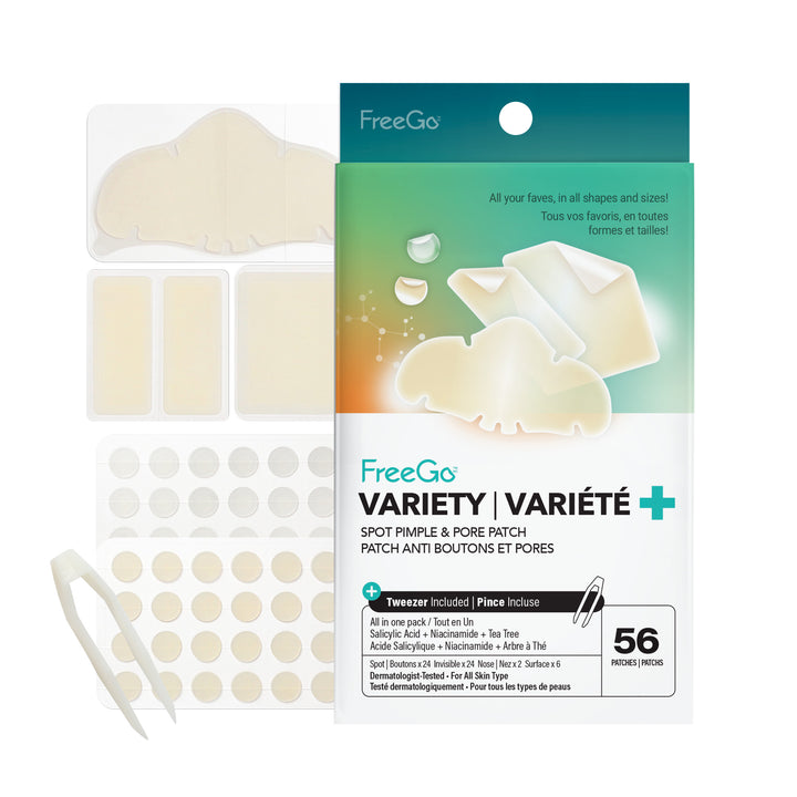 Variety+ Hydrocolloid Spot Pimple & Pore Patch (56 Counts)