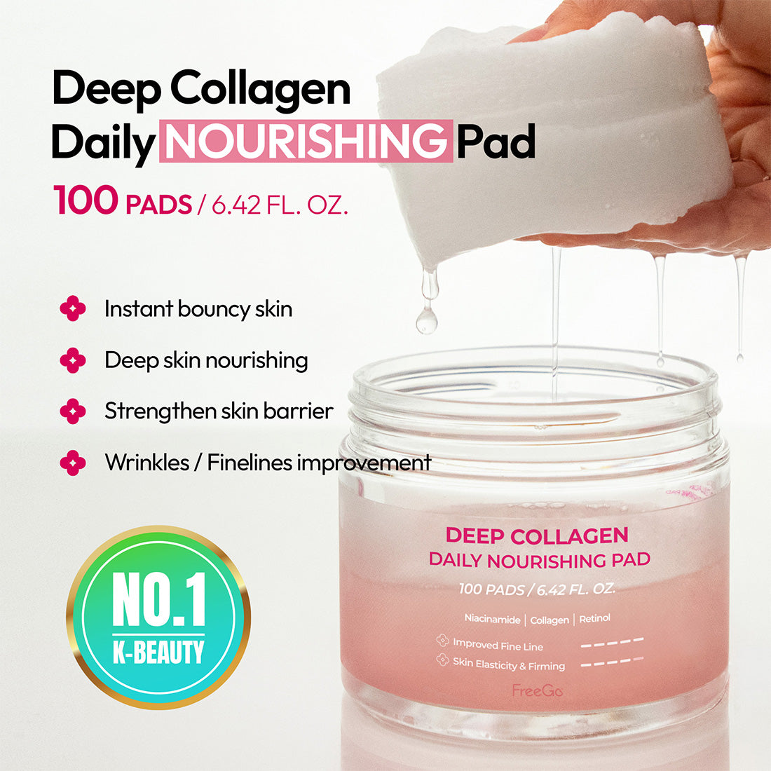 Deep Collagen Daily Nourishing Pad (100 Pads)