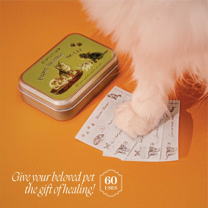 Optatum Paper Incense Kitten Dance, Perfect for Your Cat (60 Counts)