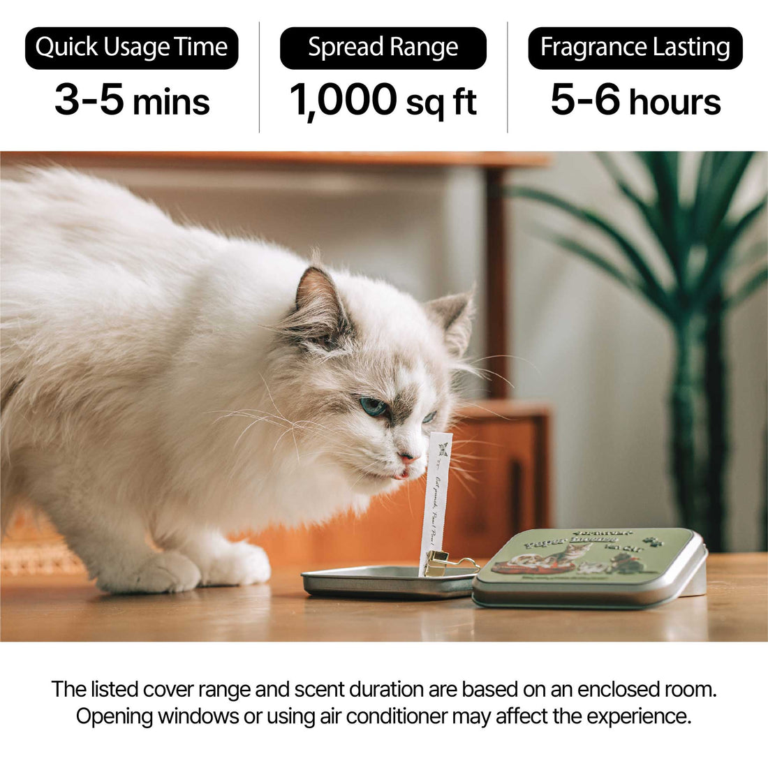 Optatum Paper Incense Kitten Dance, Perfect for Your Cat (60 Counts)